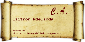 Czitron Adelinda névjegykártya